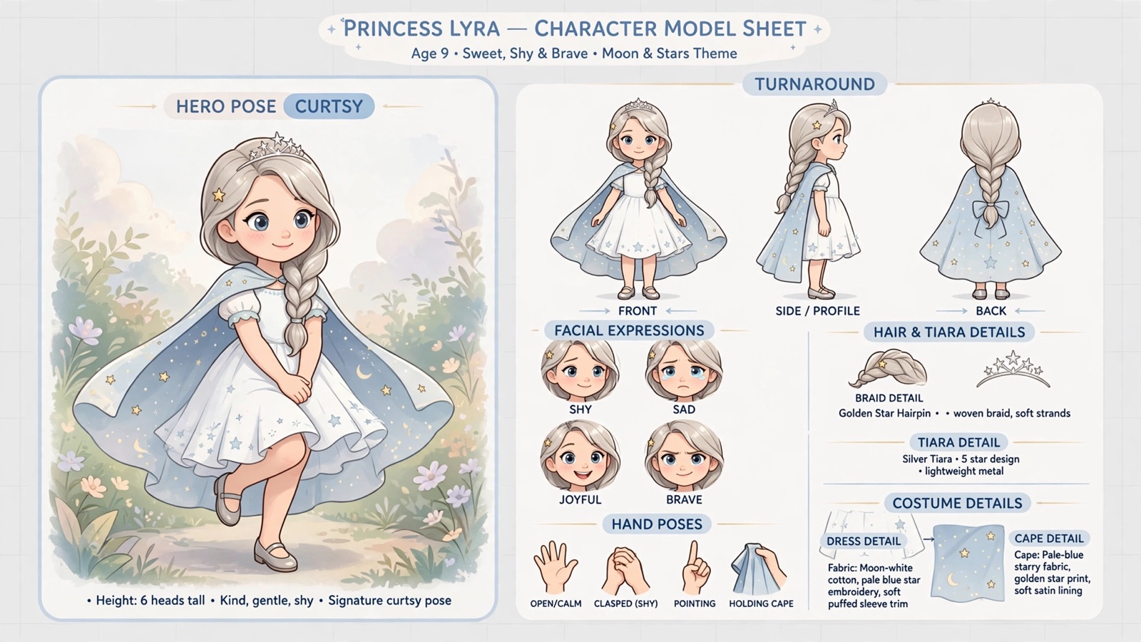 Model sheet Lyra